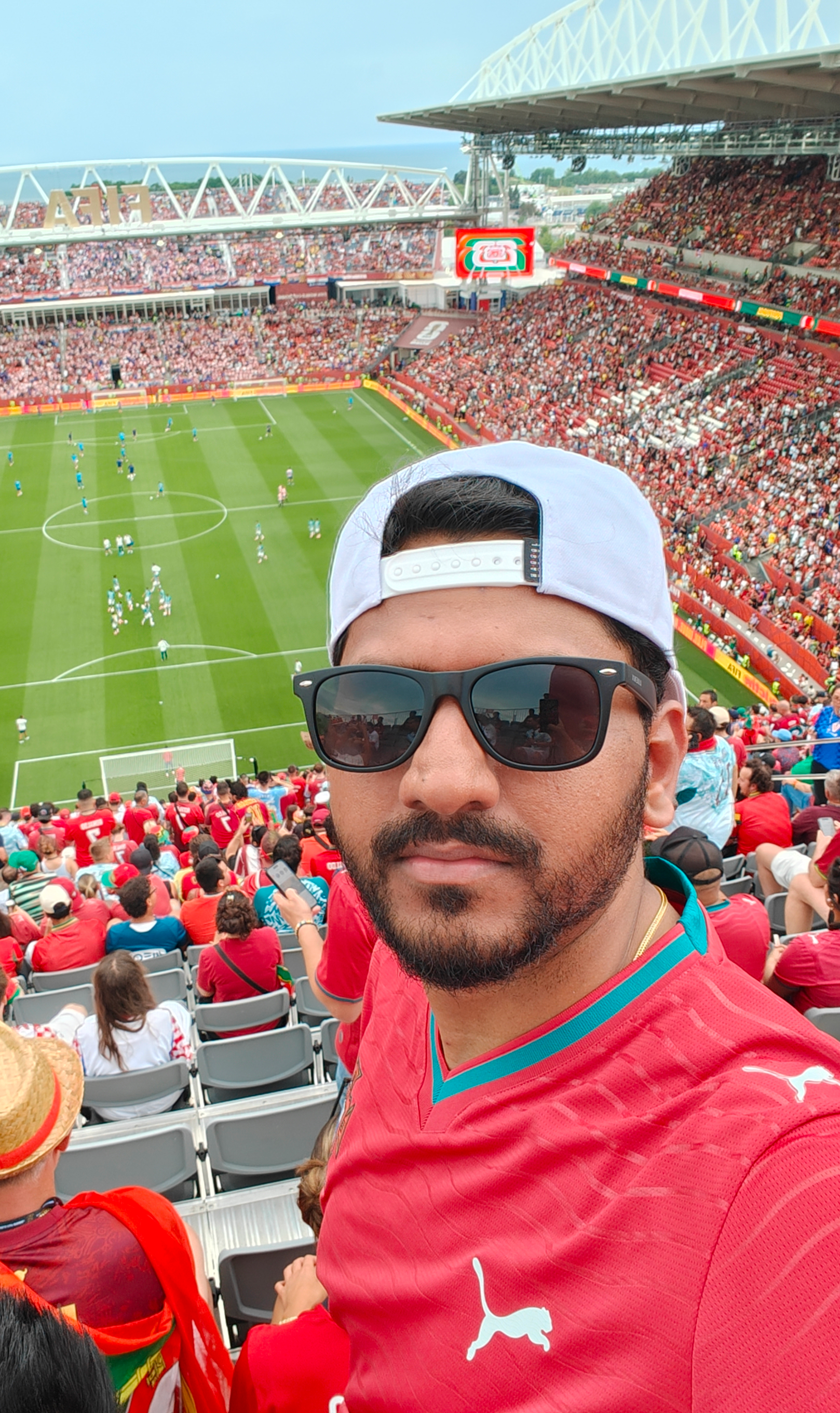 Balram in football stadium